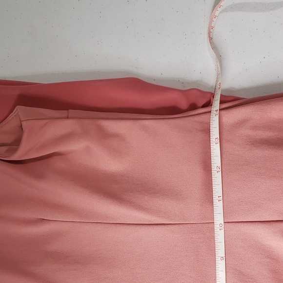 Formal Dark Blush Dress with Accebt Rhinestones - Picture 7 of 10